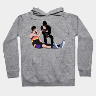 fist bump booker and kids Hoodie